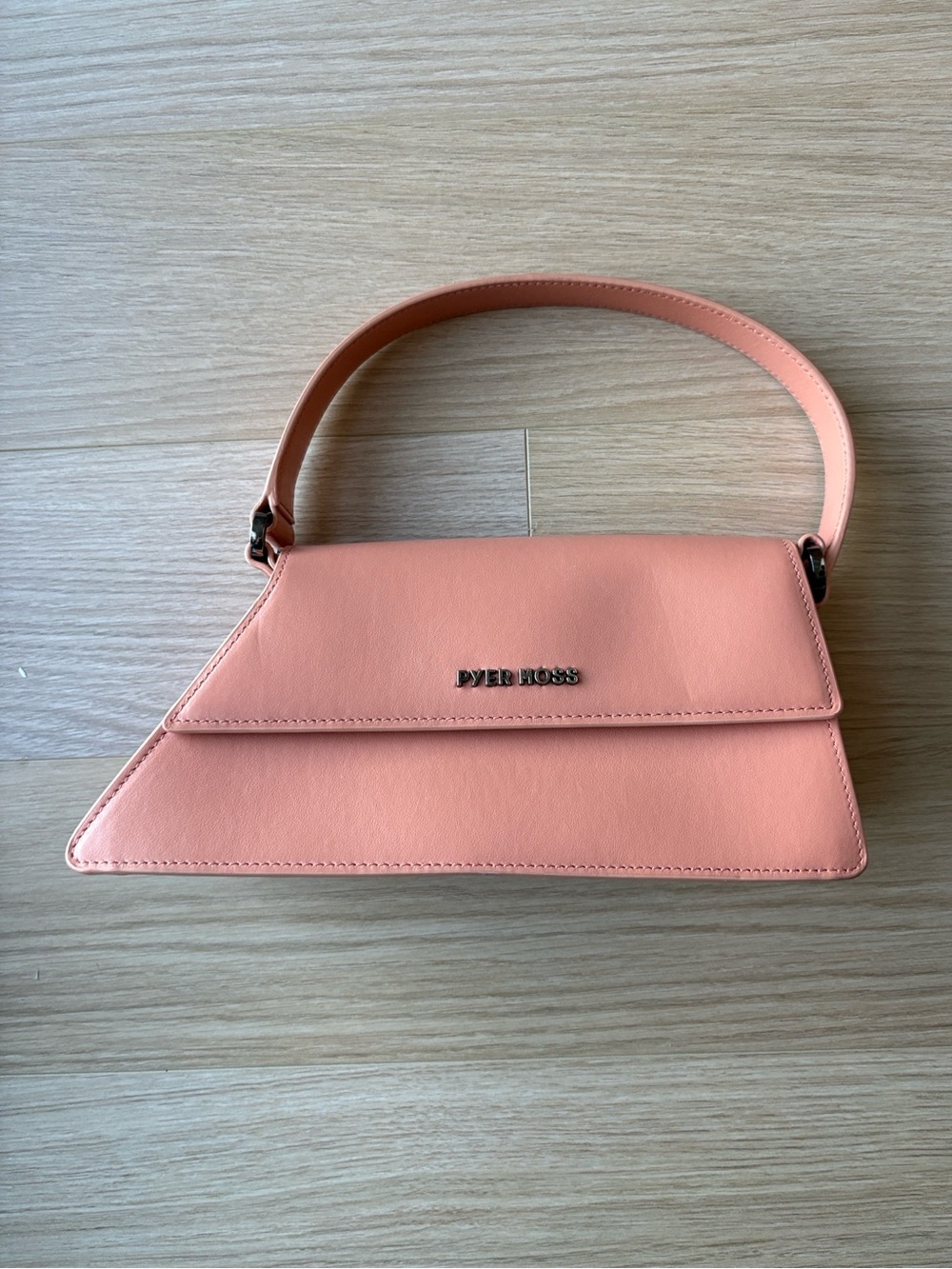 Pyer Moss Coral-Peach Network Bag